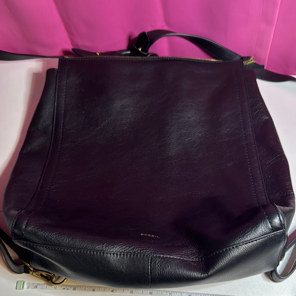 Fossil Black Leather Women's Bag